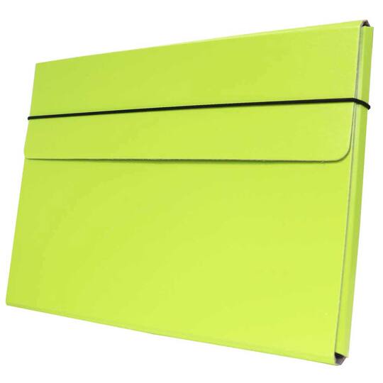 JAM Paper Strong Thin Portfolio Carrying Case with Elastic Band Closure